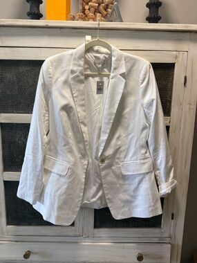 NWT Loft White Single-Button Women's Blazer